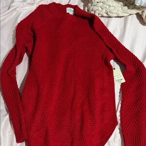 St. John's Bay Vibrant Red Crew Neck Sweater